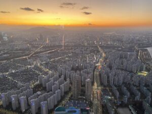 Sunset view from Lotte Tower